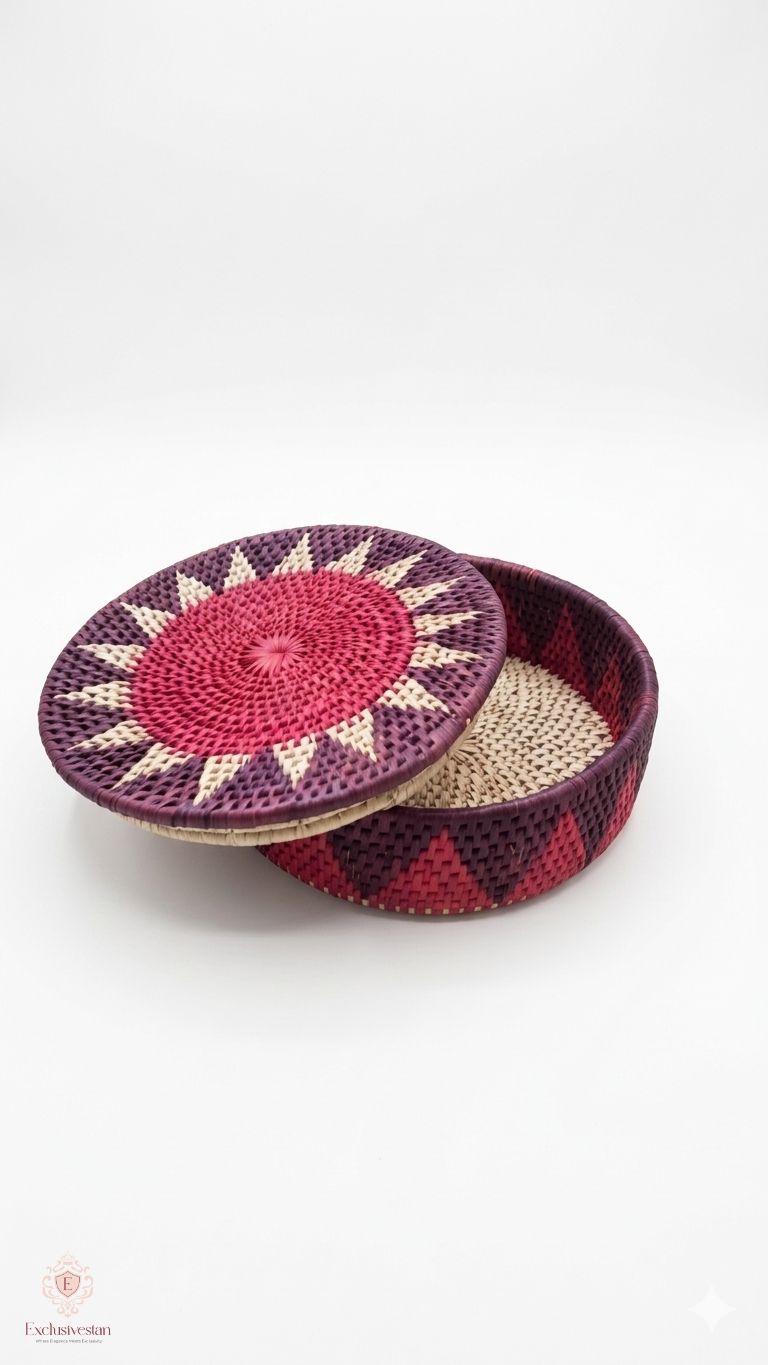 Velvet Sunrise Handcrafted Date Palm Leaf Hotpot