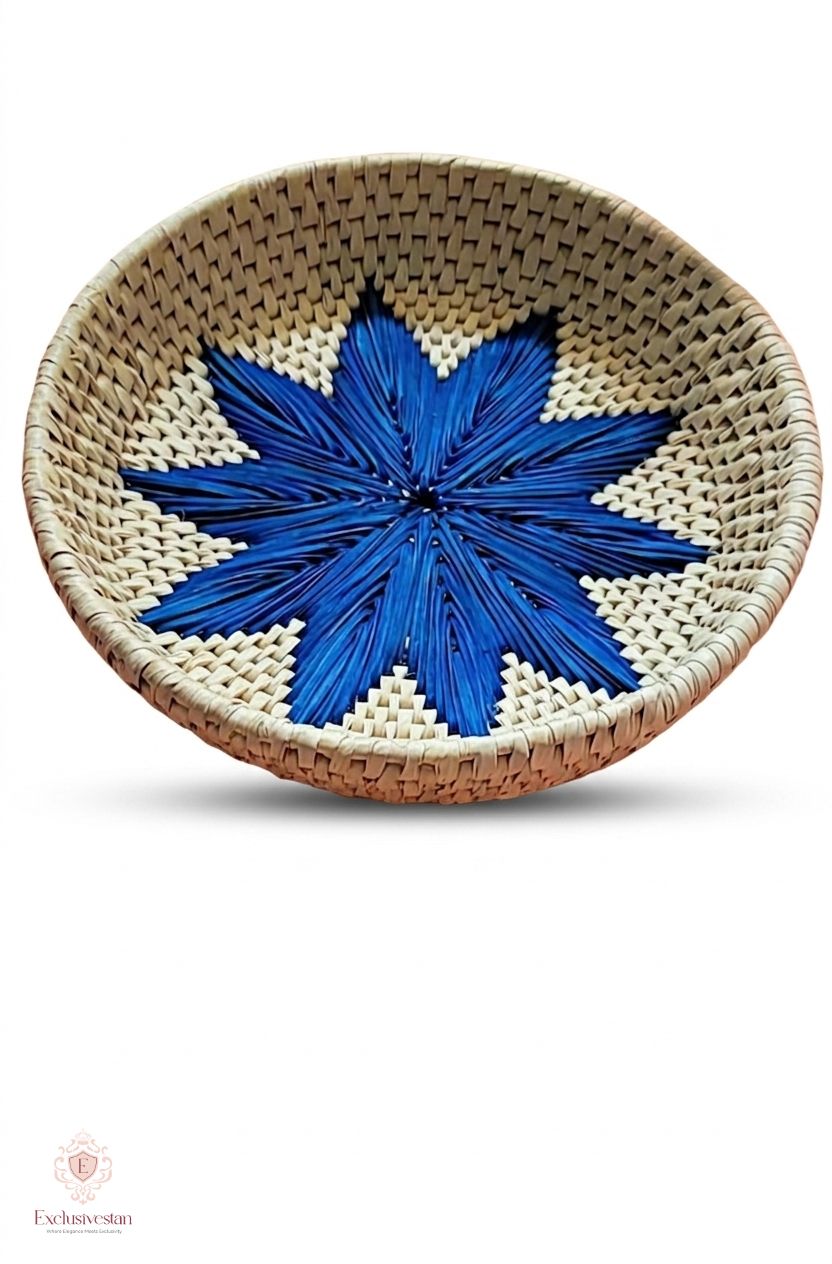 Azure Star Palm Leaf Tray