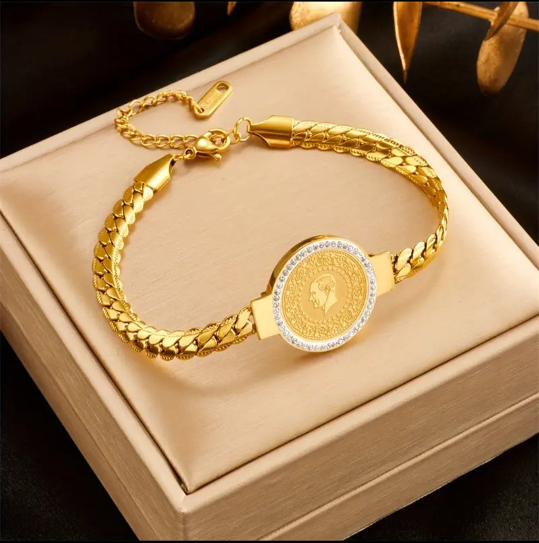 Gold plated bracelet