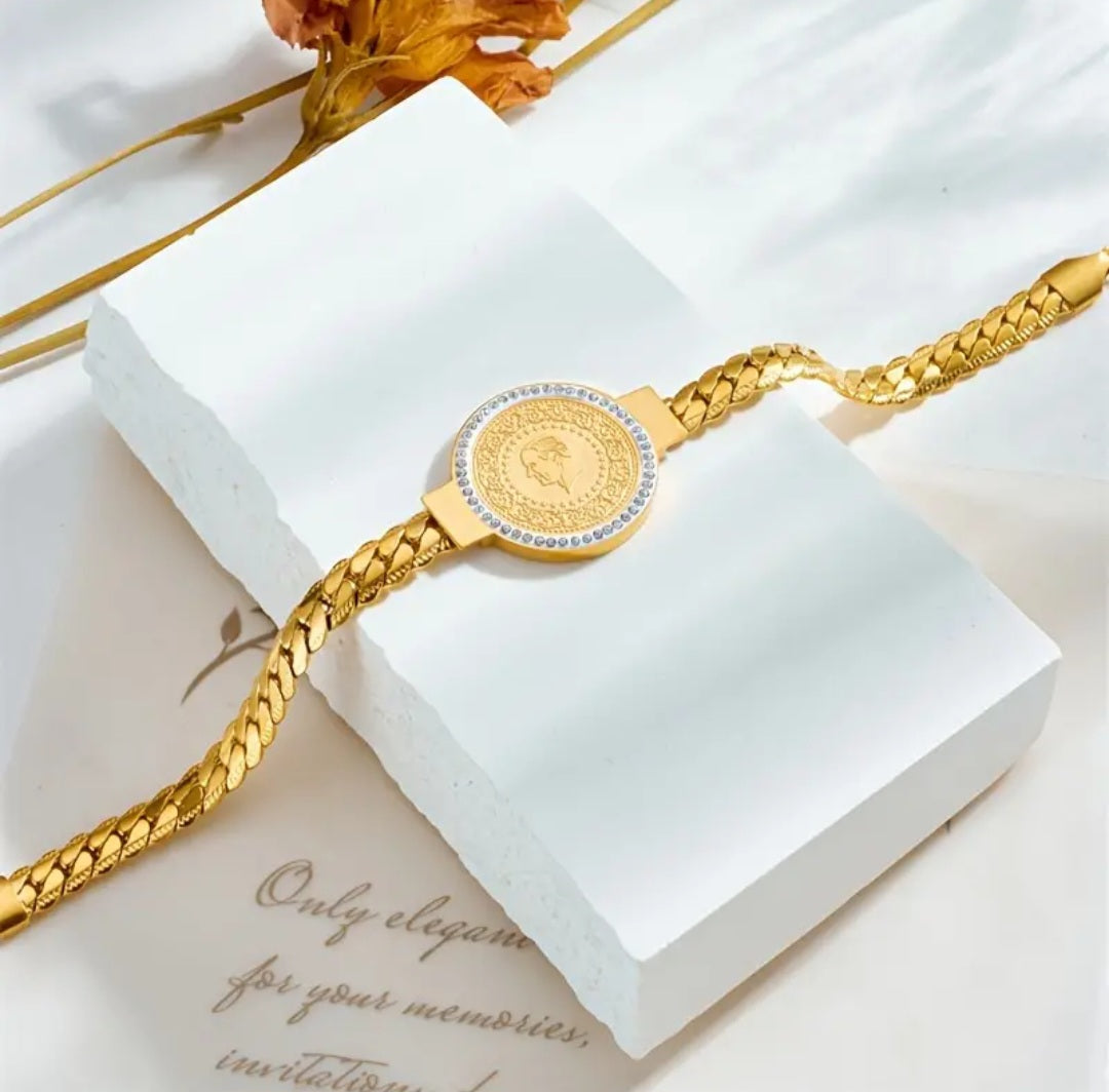 Gold plated bracelet