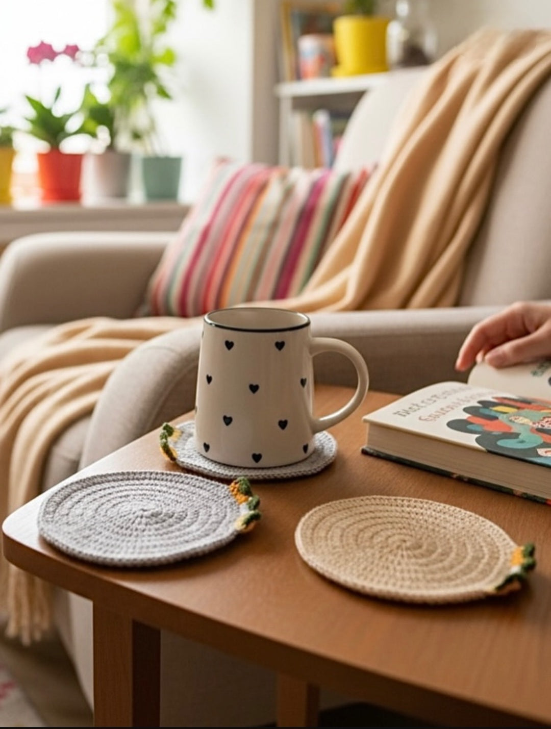 Garden Spiral Tea Coaster (set of 2)