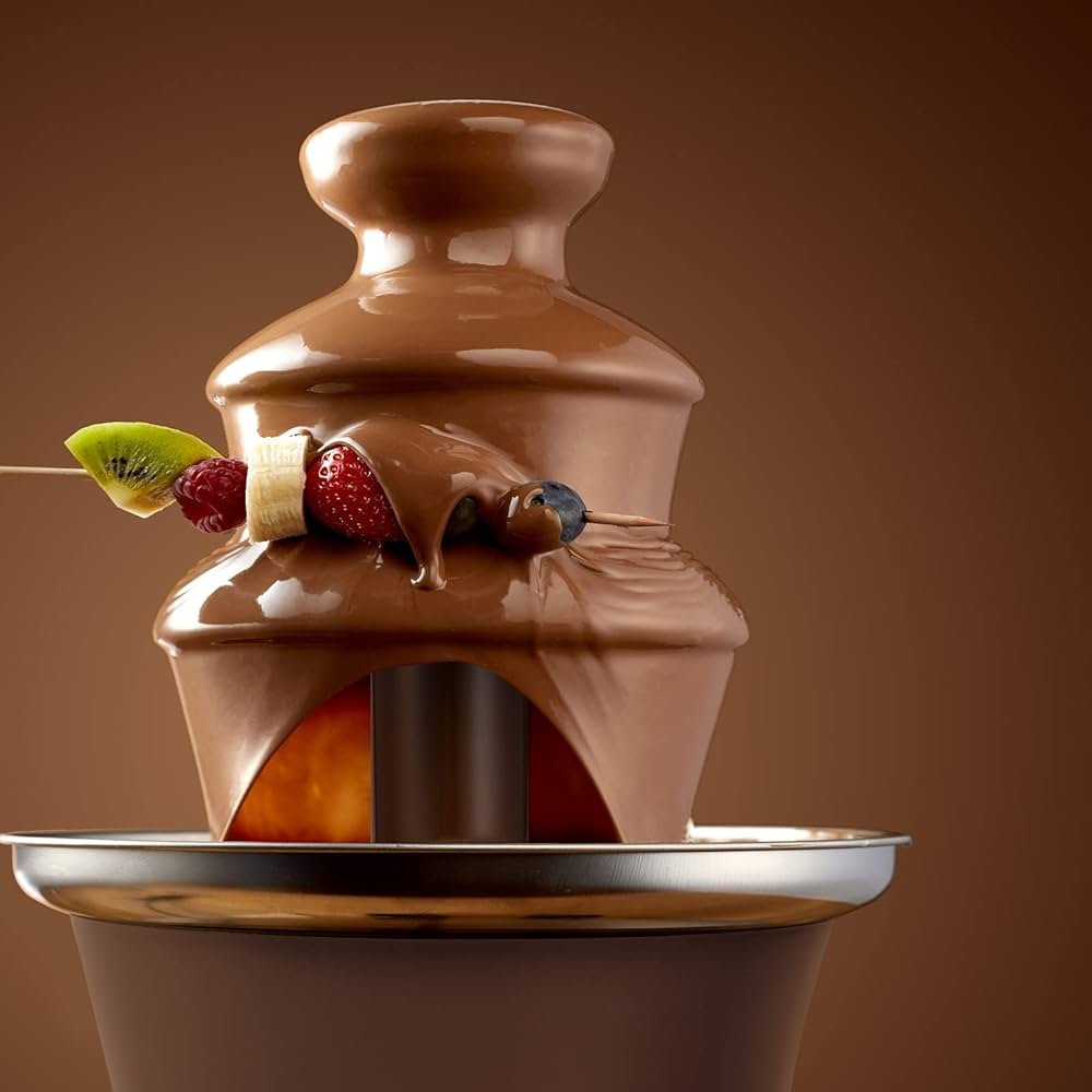 ChocoCascade 3-Tier Mini Chocolate Fountain