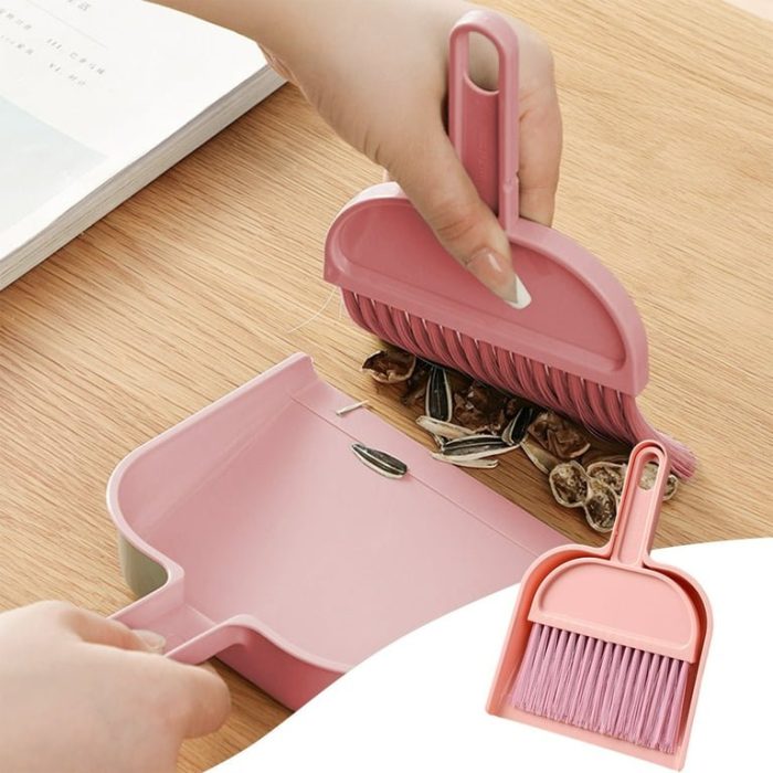 Compact Mini Brush & Dustpan Cleaning Set