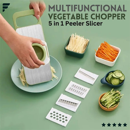 SliceMaster 5-in-1 Vegetable Slicer & Grater