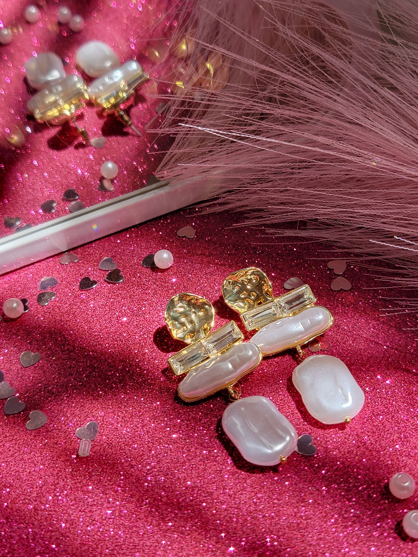 Elegant Irregular Beads Earrings