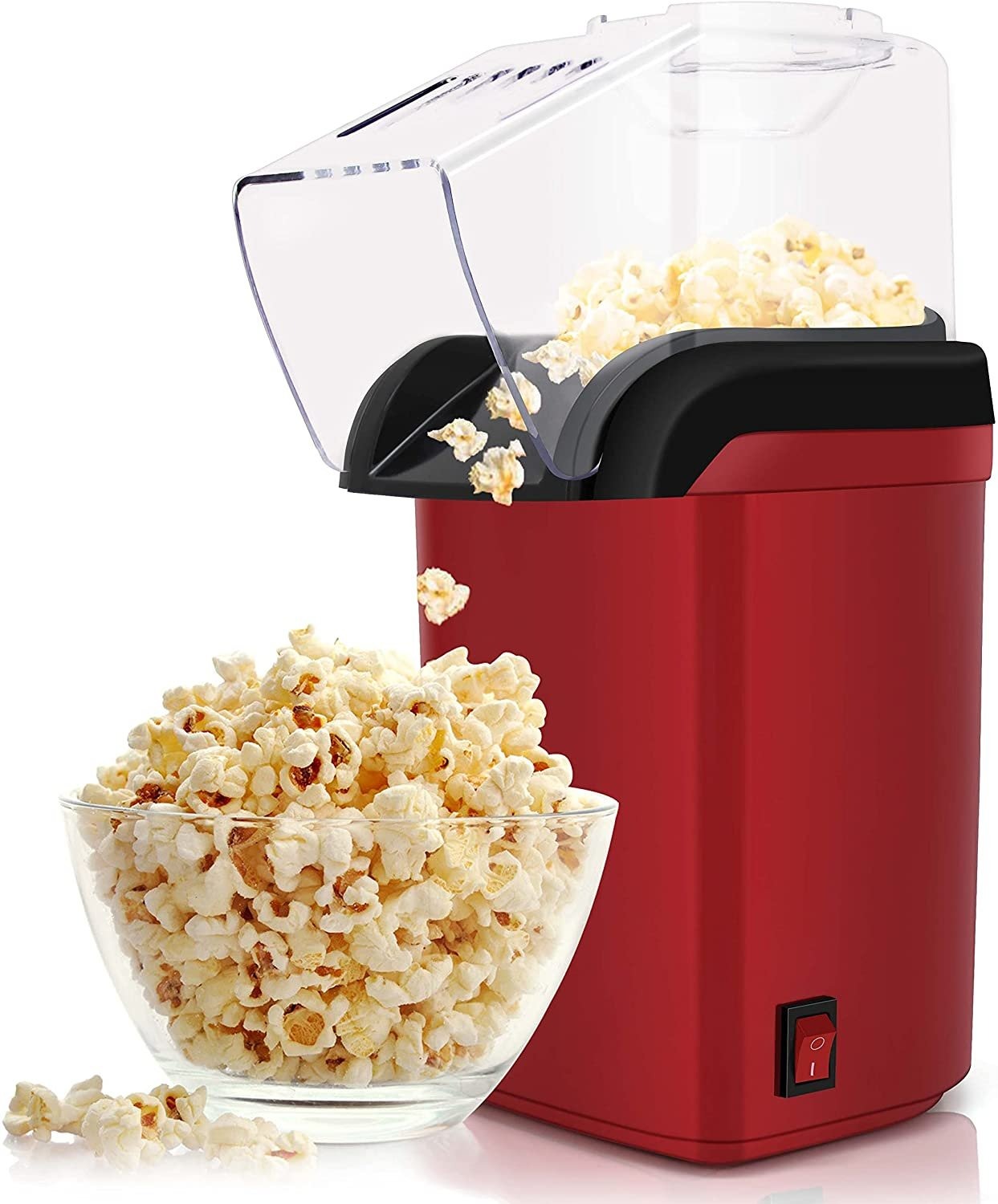 Electric popcorn maker oil free hot air popper