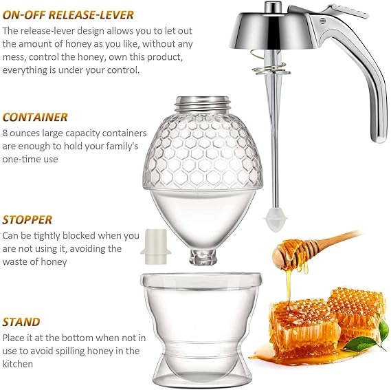 CrystalFlow Honey & Syrup Dispenser