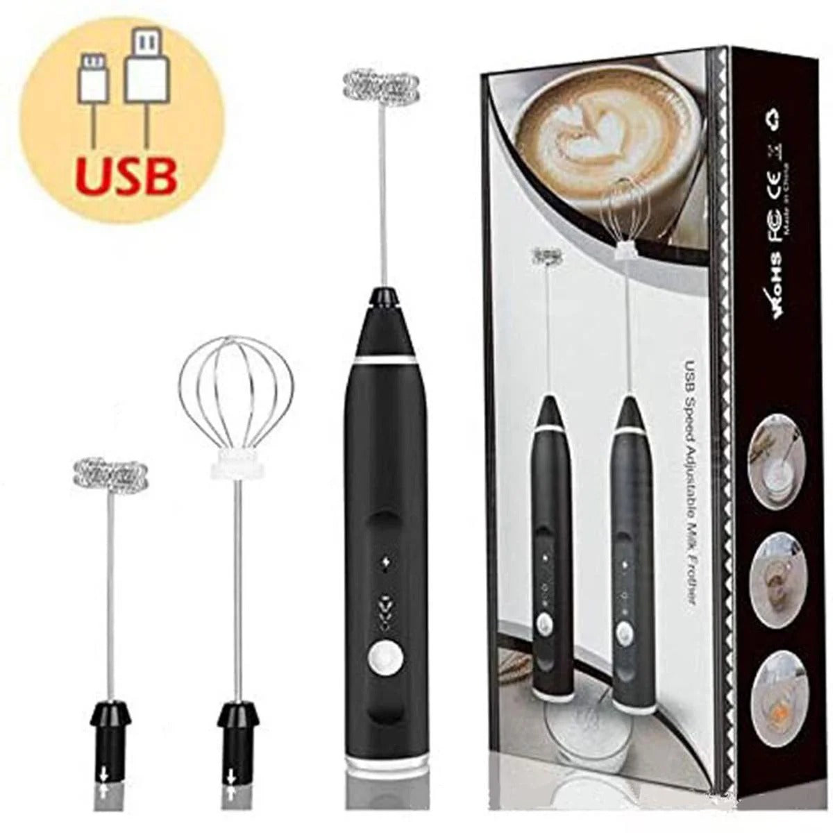 Coffee beater rechargeable