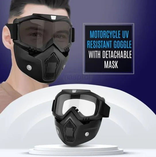 RiderX UV-Pro Detachable Mask Goggles