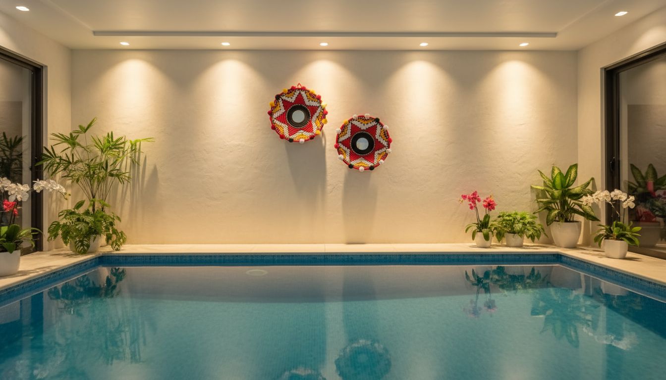 Handwoven multicolour hangings (set of 2)