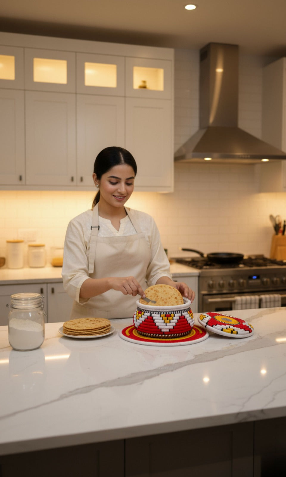 Handwoven Multicolour Traditional Hotpot