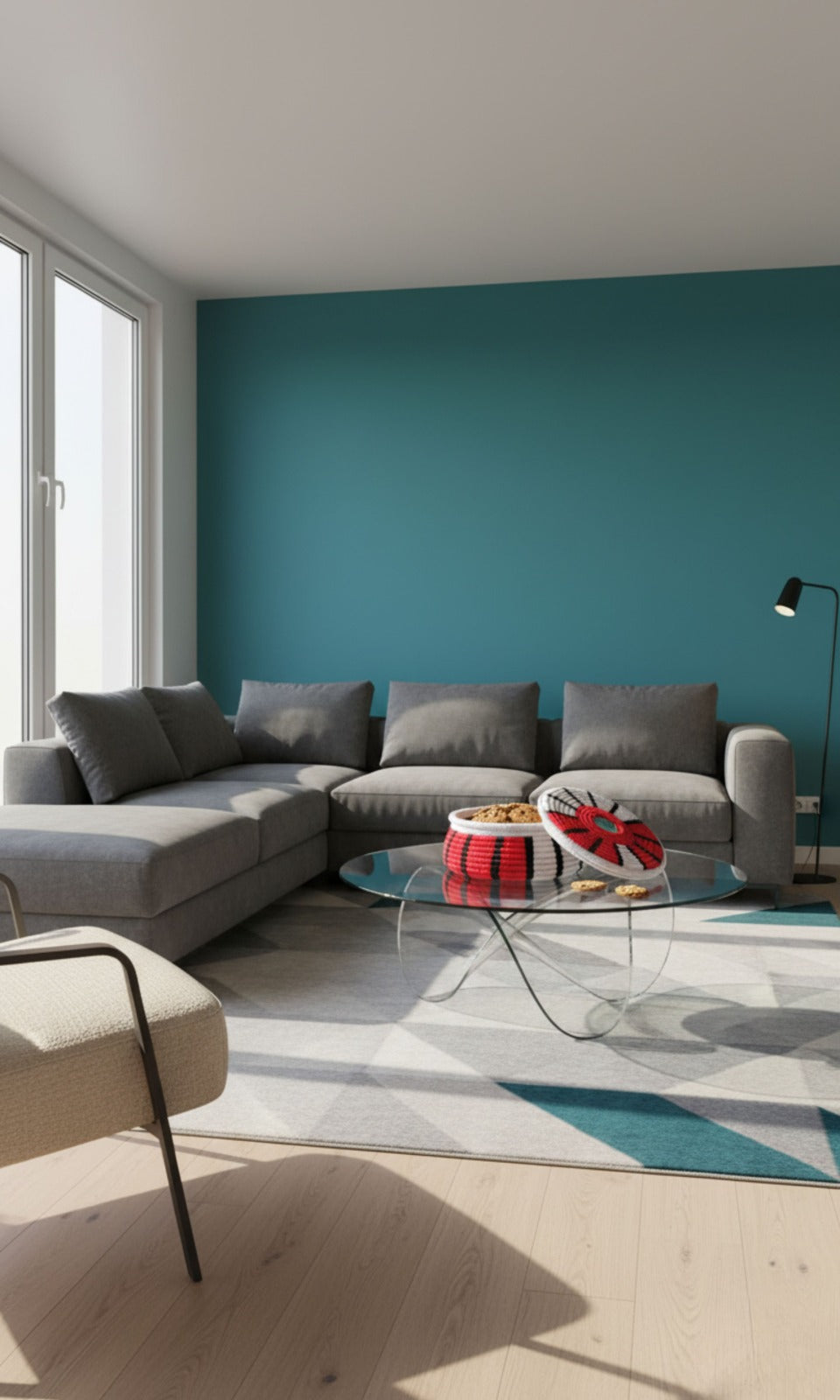 Handwoven Traditional Red Black and White Hotpot