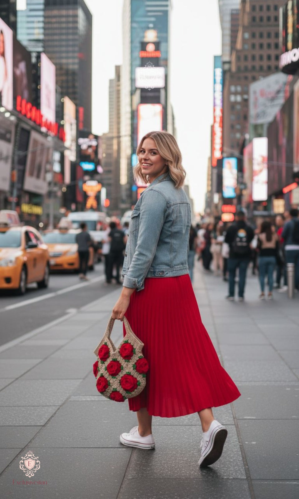 Handcrafted Floral Crochet Tote Bag
