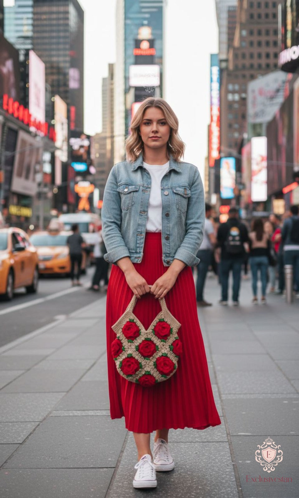 Handcrafted Floral Crochet Tote Bag
