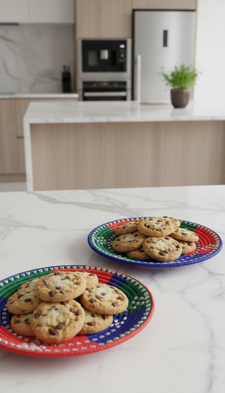 Handwoven Palm Leaf Decorative Wall Hangings / Table Décor Plates