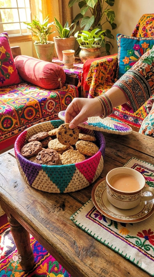 Celestia Bloom Handwoven Basket