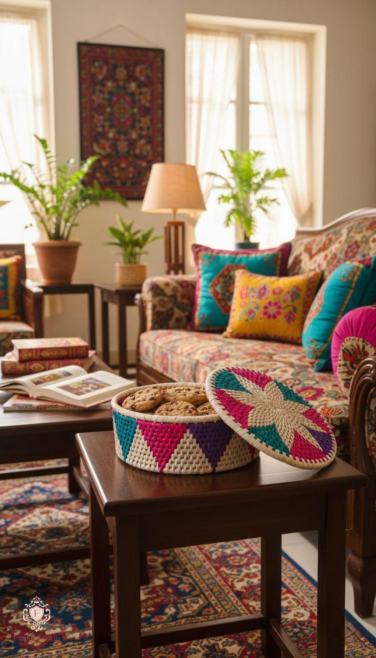 Celestia Bloom Handwoven Basket