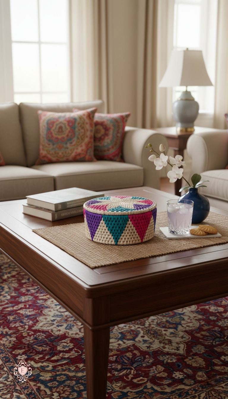 Celestia Bloom Handwoven Basket