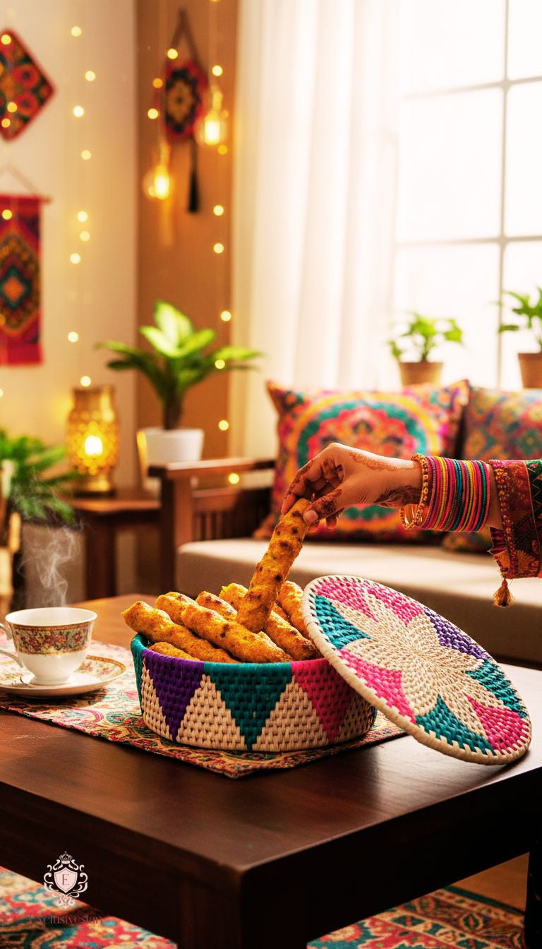 Celestia Bloom Handwoven Basket