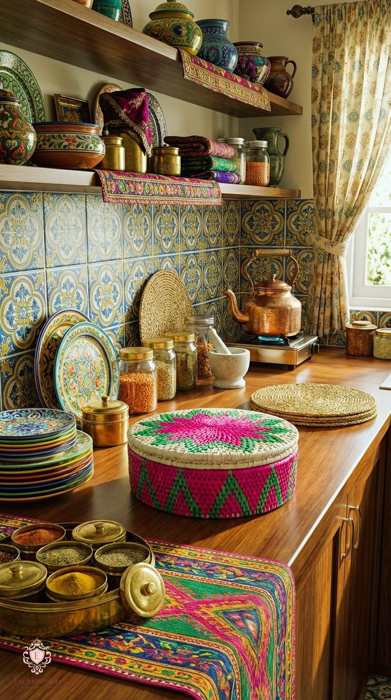 Rosé Flora Handwoven Date Palm Leaf Basket