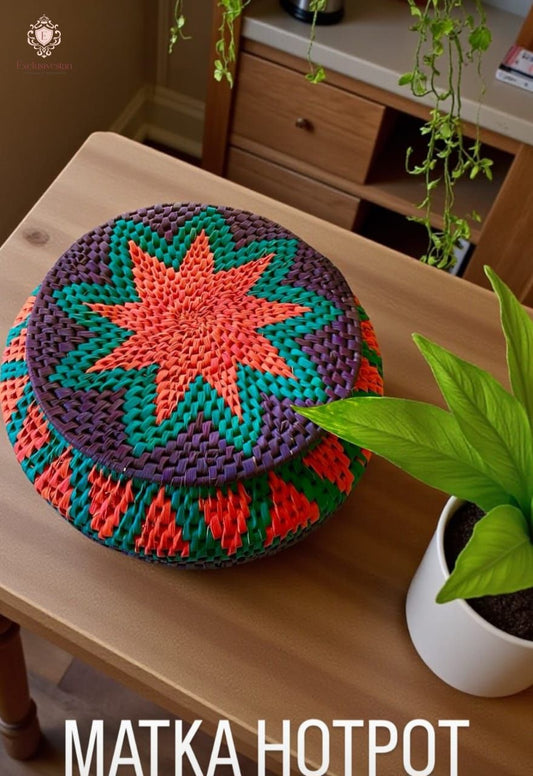 Heritage Date Palm Leaf Matka Hotpot