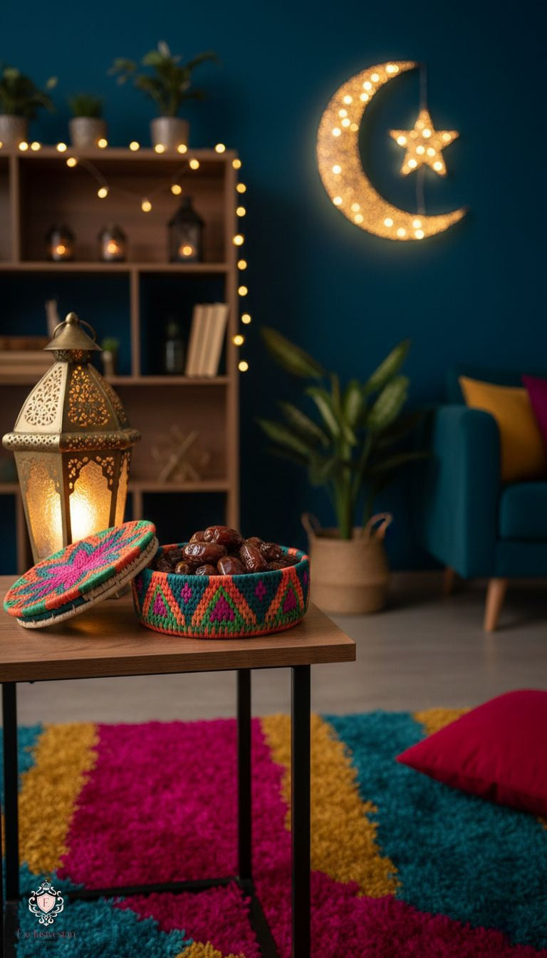 Vibrant Petal Handwoven Date Palm Leaf Hotpot