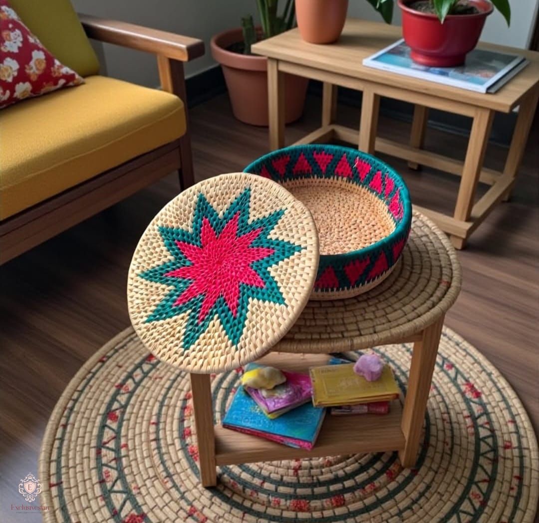 Blossom Star Handwoven Date Palm Leaf Hotpot
