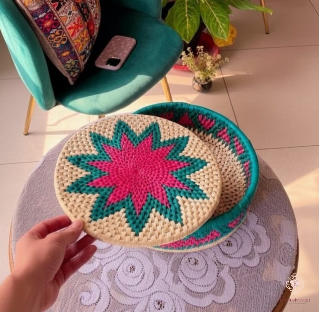 Blossom Star Handwoven Date Palm Leaf Hotpot