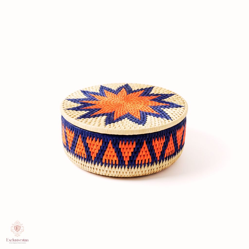 Radiant Star Handwoven Date Palm Leaf Hotpot