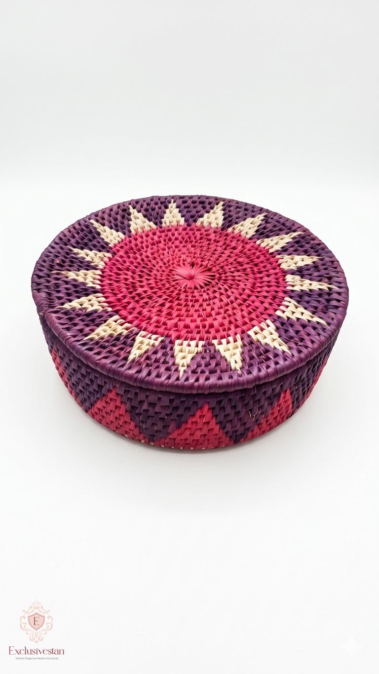 Velvet Sunrise Handcrafted Date Palm Leaf Hotpot