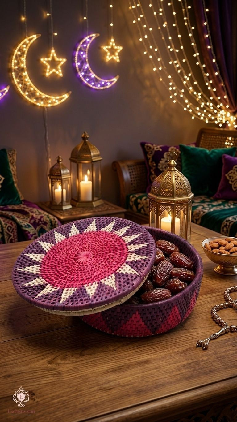 Velvet Sunrise Handcrafted Date Palm Leaf Hotpot