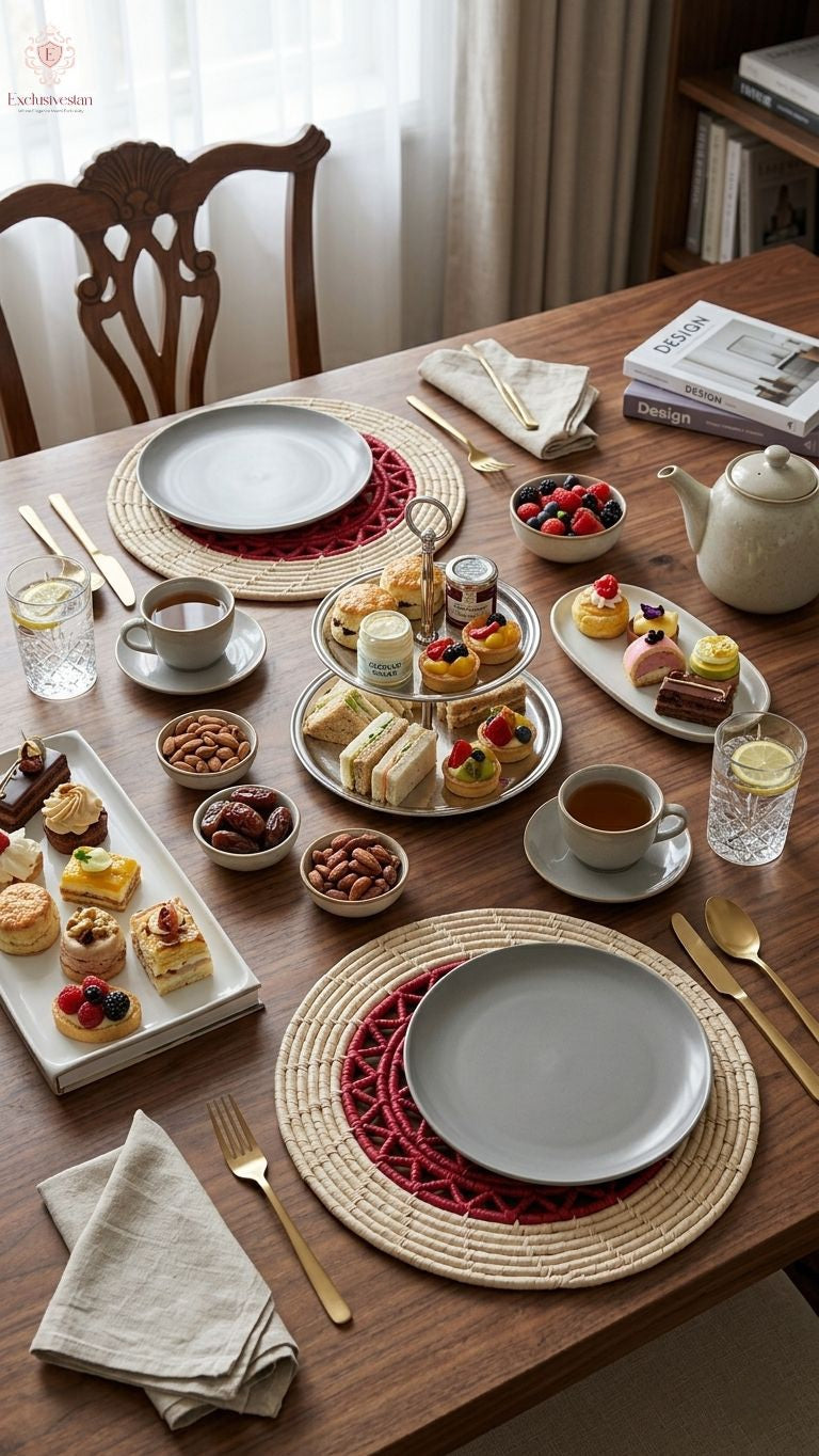 Ruby Handcrafted Date Palm Leaf Placemat (set of 2)