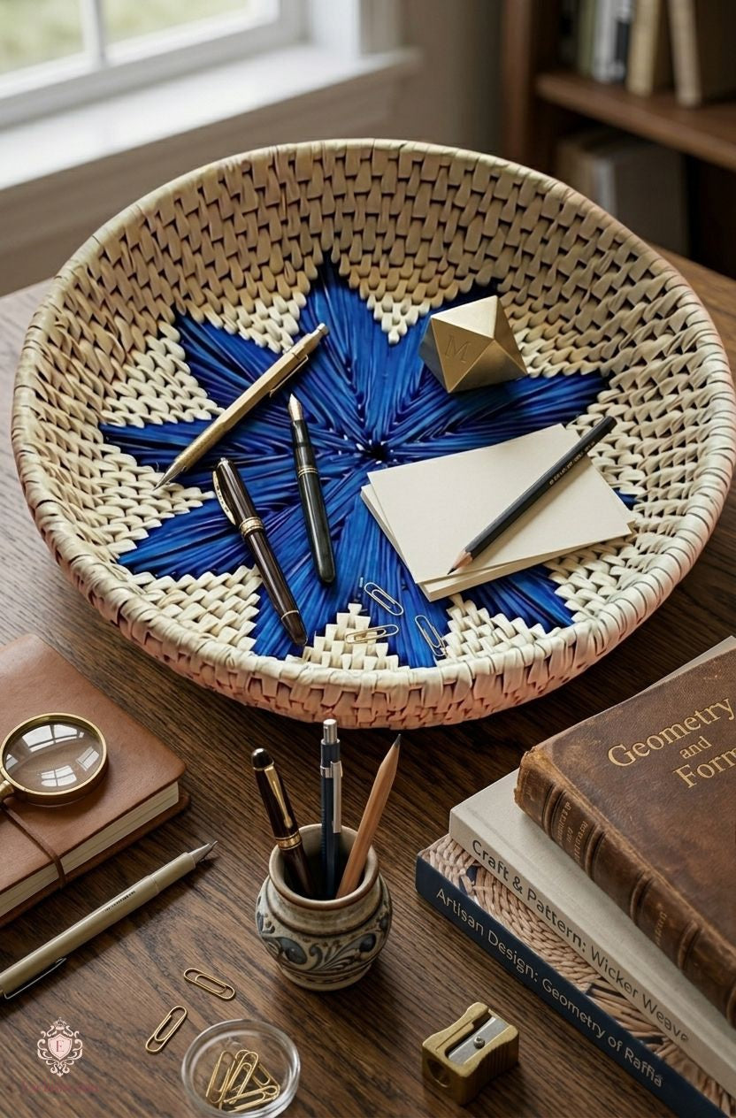 Azure Star Palm Leaf Tray