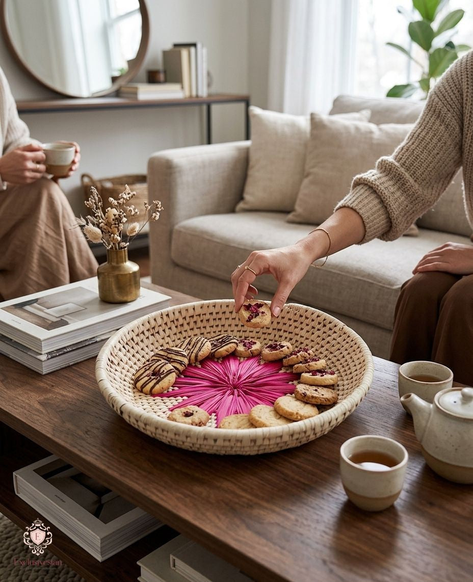 Blushy Pink Palm Leaf Tray