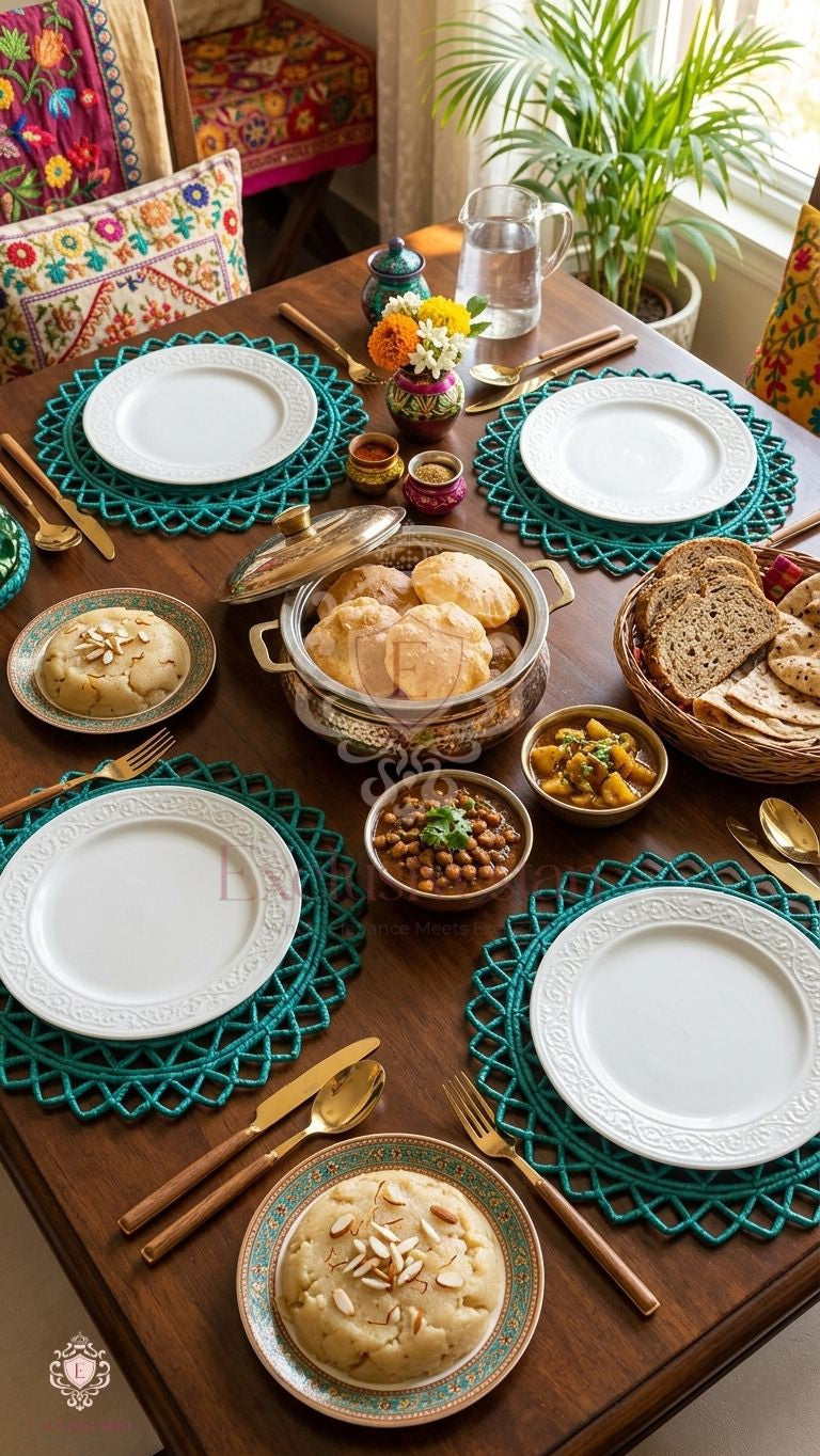 Aquaric Netted Date Palm Leaf placemats (set of 2)