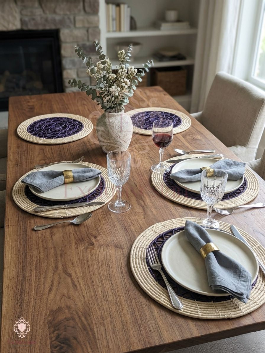 Midnight Sapphire Placemats – Set of 6