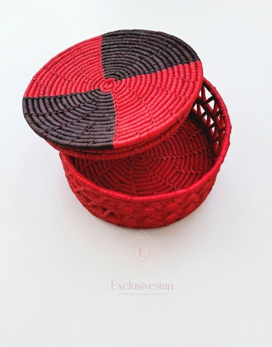 Royal Red & Black Basket