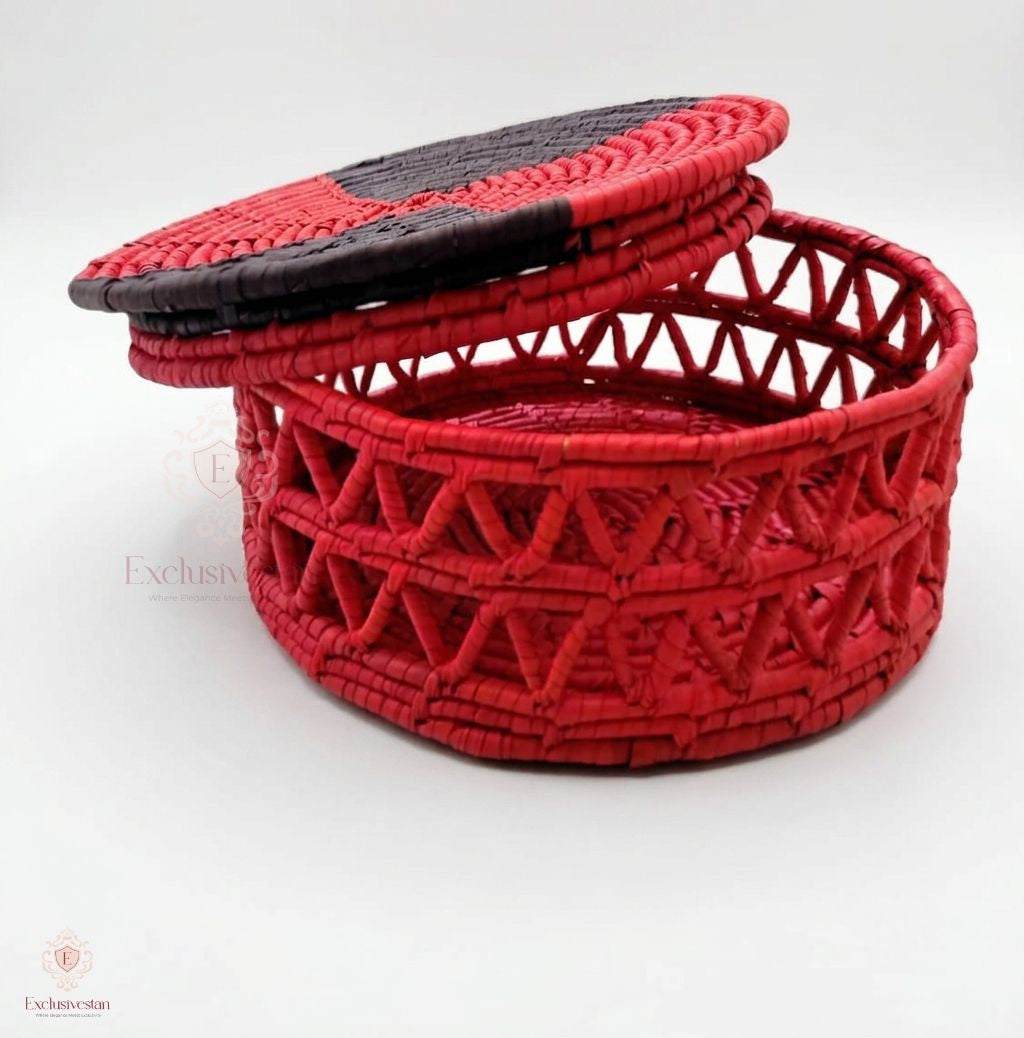 Royal Red & Black Basket