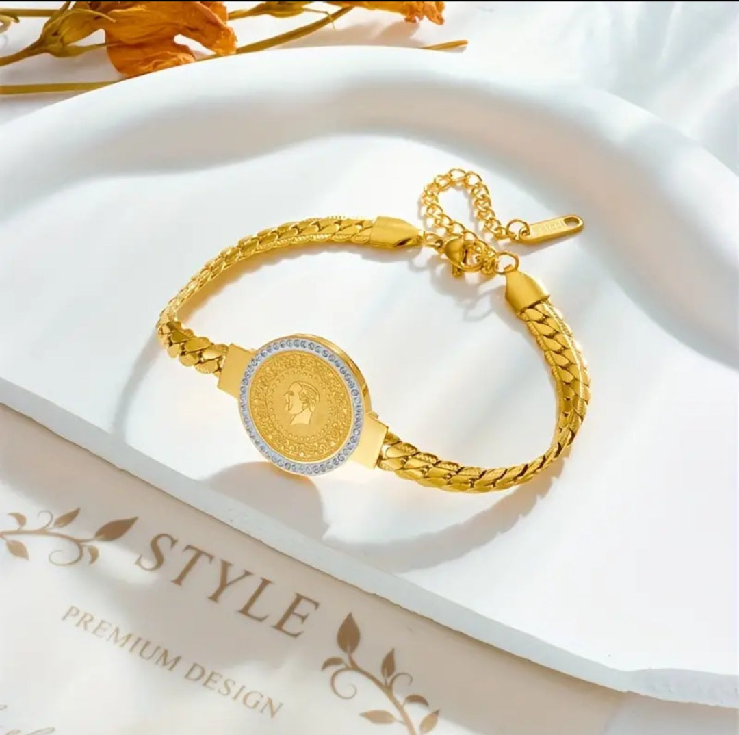 Gold plated bracelet