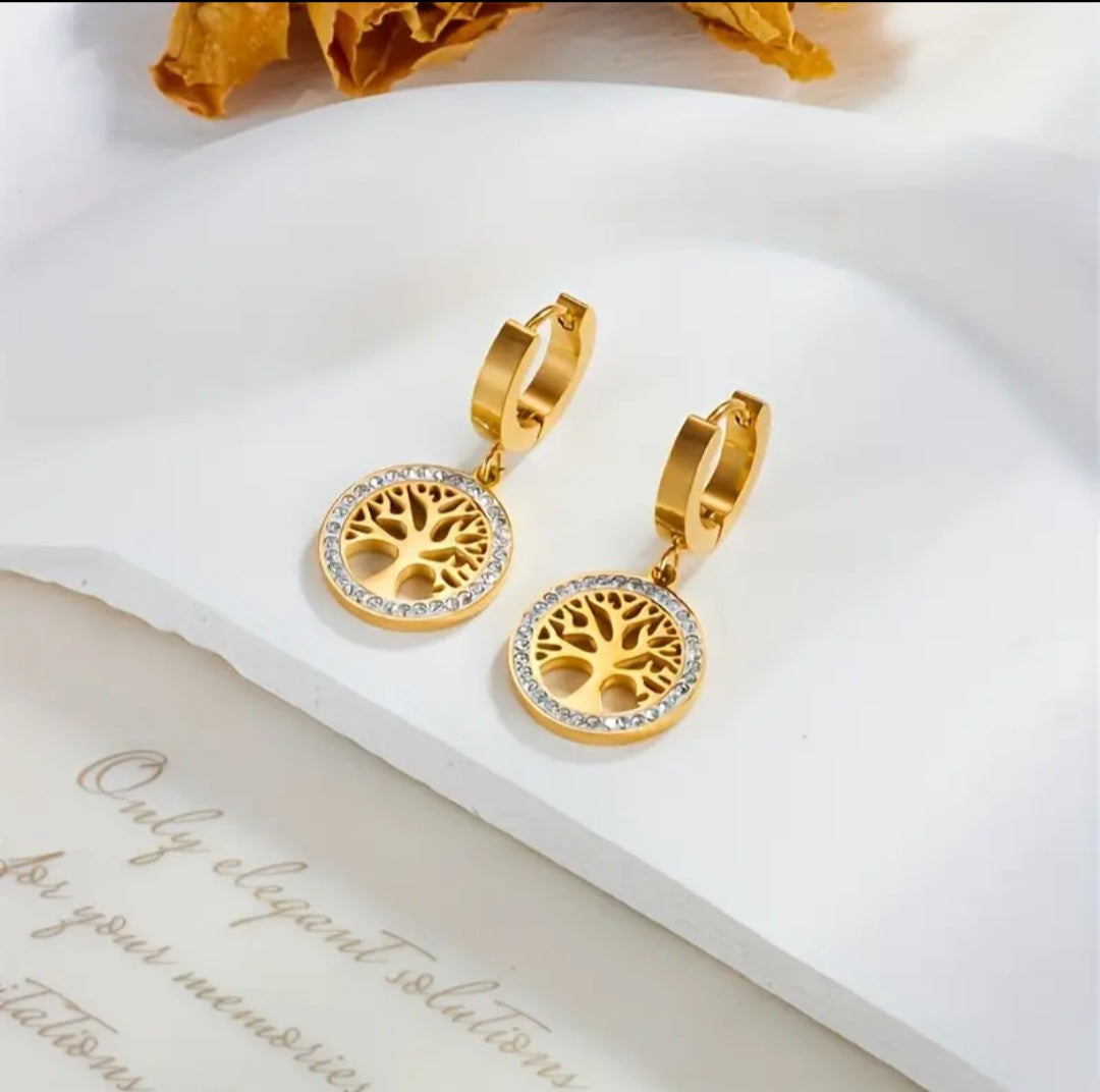 Tree design earings