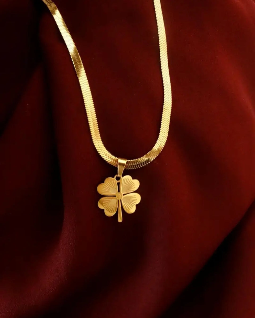 Gold flower pendant
