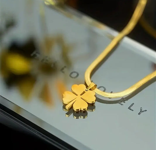 Gold flower pendant