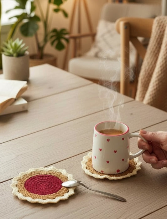 Crochet Coasters 6 Inches (set of two)