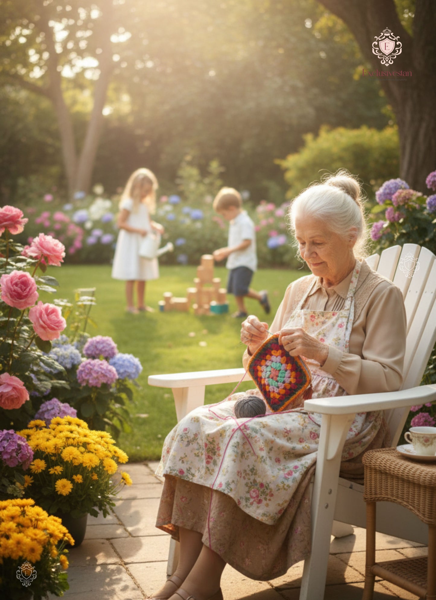 Colourful Burst Handmade Crochet Zipper Purse