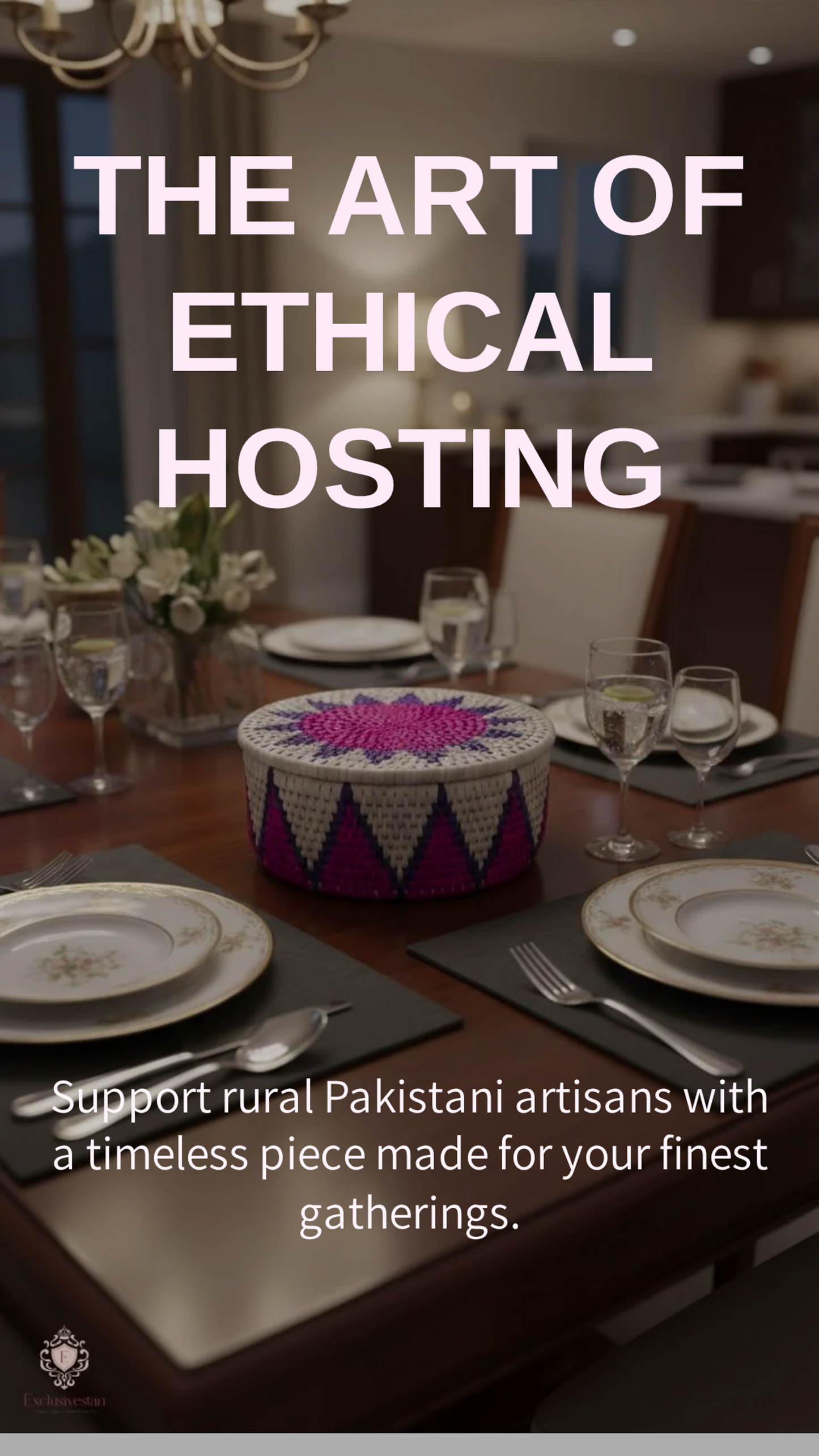 Floral Weave Date Palm Leaf Basket