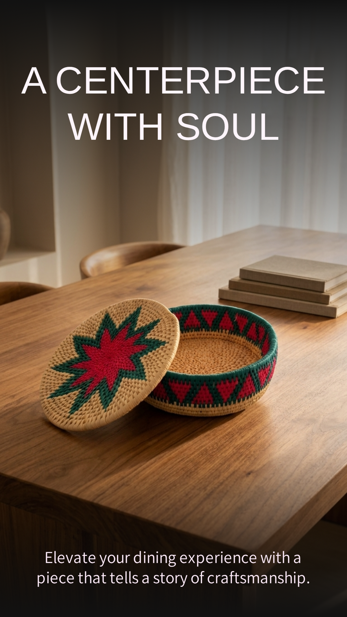 Blossom Star Handwoven Date Palm Leaf Hotpot